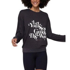 SPIRITUAL GANGSTER Let Your Soul Guide The Way Sweatshirt M Black White Graphic